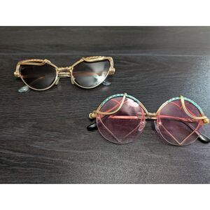 Bundle Spun glasses Artisan Wire Wrapped Sunglasses Festival Rave